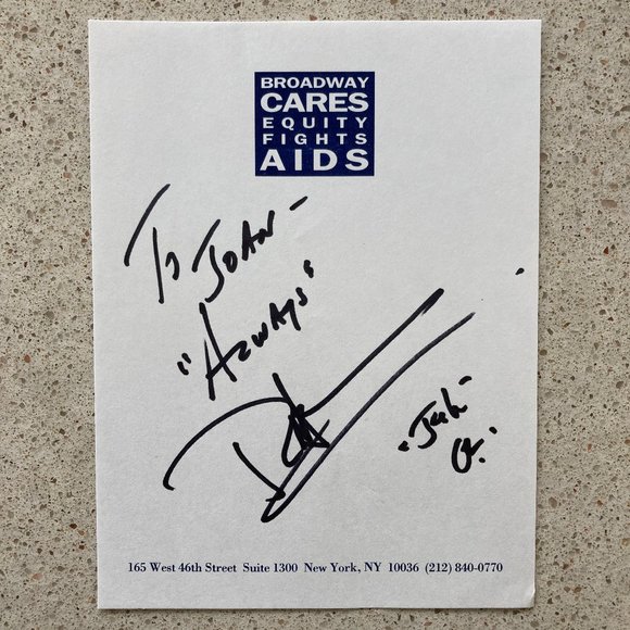 Robert Newman Signed Inscribed BCEFA Paper 4.5X5.5 Joshua Lewis ON Guiding Light - Picture 1 of 1